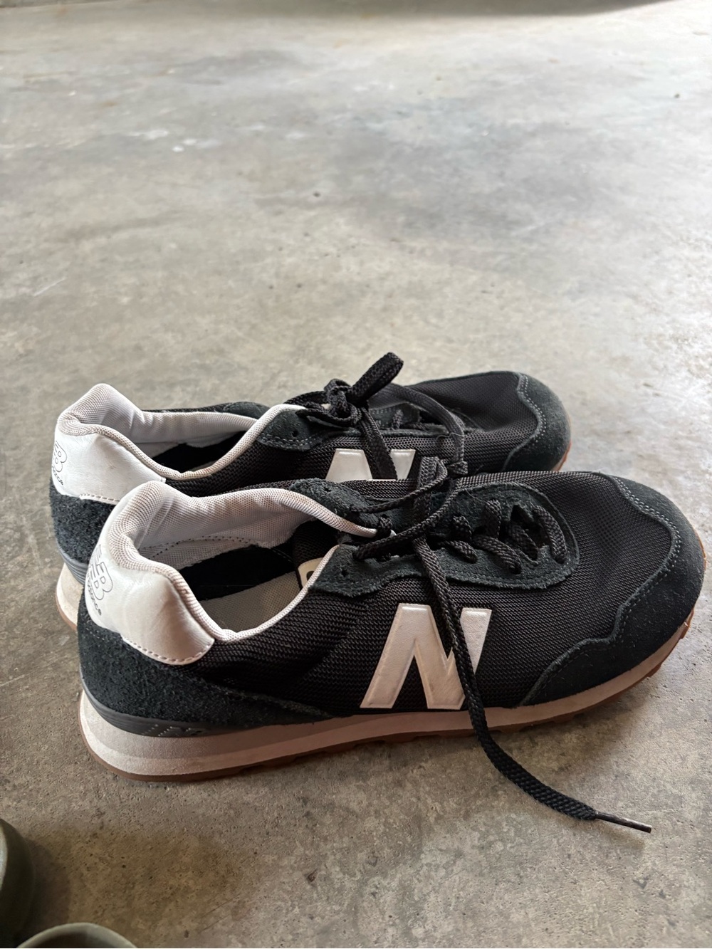 New Balance Black and White Retro Runner Sneakers
